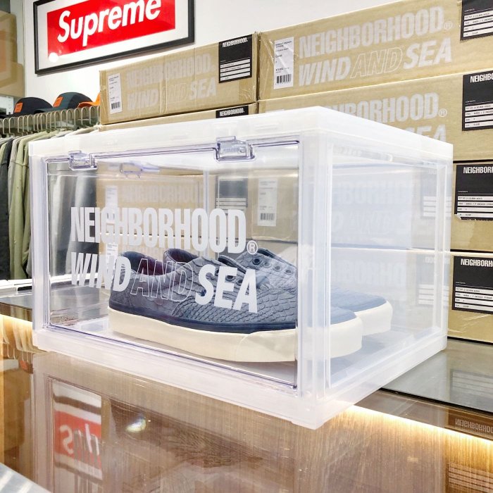 希望商店】NEIGHBORHOOD NHWDS / P-SNEAKER STORAGE 21SS SEA 透明鞋盒