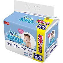 【JPGO】日本製 LEC 99.9%純水濕紙巾 含保濕成分 80枚x8包入#682