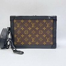 遠麗精品(板橋店) S2610 LV Soft Trunk 原花拉鍊斜背方盒包 M44478