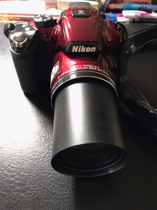 Nikon Coolpix P510類單眼相機、42倍變焦、紅色機身、功能正常