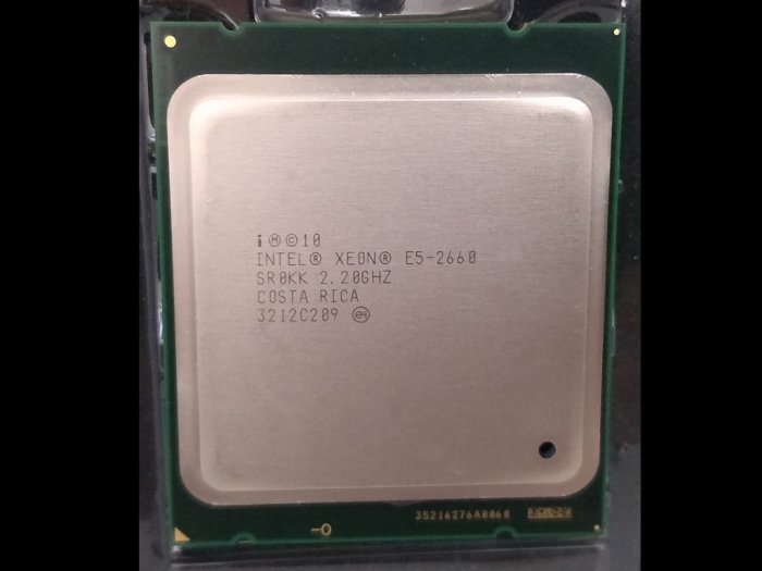 【含稅】Intel Xeon E5-2660 2.2G 20M 2011 8核16線 95W 正式CPU 一年保