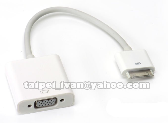 最新iOS8 Apple 蘋果專用 iPad Dock to VGA 訊號轉接線 iPhone 4s New iPad