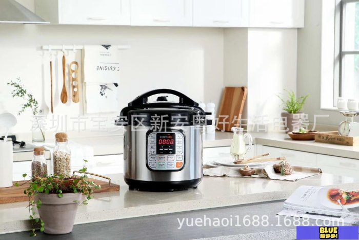 美規110V電壓力鍋Pressure cooker英文跨境電商6升8升電飯煲現貨-趣多多