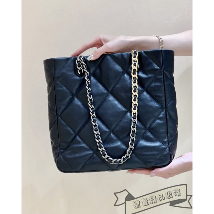 閒置✈二手精品 chanel 香奈兒 19 bag tote 托特包 手提包 單肩包 側背包 AS3519 現貨 免運