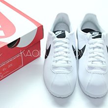 【高冠國際】NIKE CORTEZ BASIC LEATHER 白 黑勾 黑尾 阿甘 復古慢跑鞋 807471-101