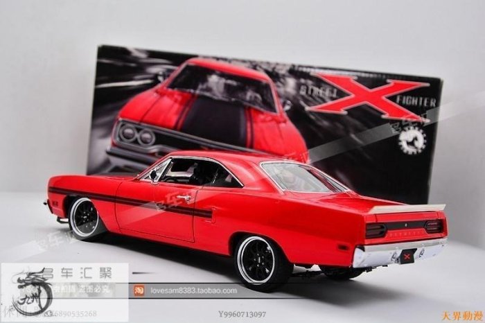 美國產 GMP 1:18 1970 普利茅斯 Plymouth GTX 紅鏟 街斗版收藏半米潮殼直購