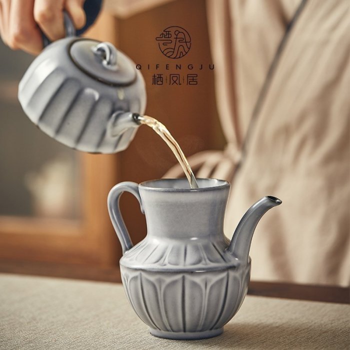 “正品”蘇打釉公道壺高端陶瓷茶具分茶器勻杯家用分茶杯可養可開片