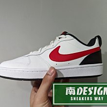 南🔥2022 7月 NIKE COURT BOROUGH LOW 2 GS 女款 大童 白黑紅 BQ5448-110