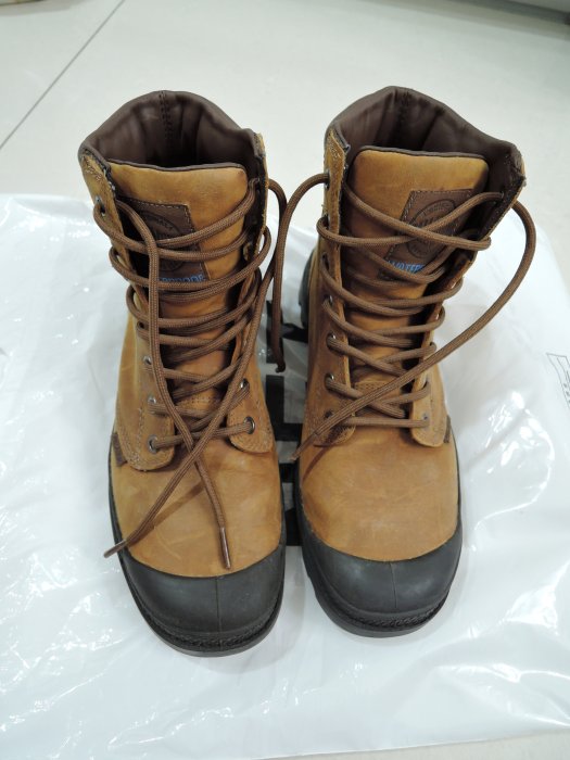 蛋頭雜貨鋪 9成新PALLADIUM PAMPA CUFF WP LUX 防水皮革軍靴 焦糖橘