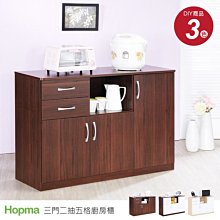 生活大發現~DIY H-家具-三門二抽五格廚房櫃/收納櫃/櫥櫃D-C120