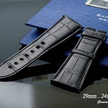 【時間探索】進口純正鱷魚皮-卡地亞 Cartier Tank Divan 沙發 代用進口高級錶帶 29mm.24mm