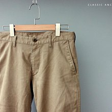 CA 日本品牌 UNIQLO 卡其色 合身版 彈性休閒長褲 79cm 一元起標無底價P885