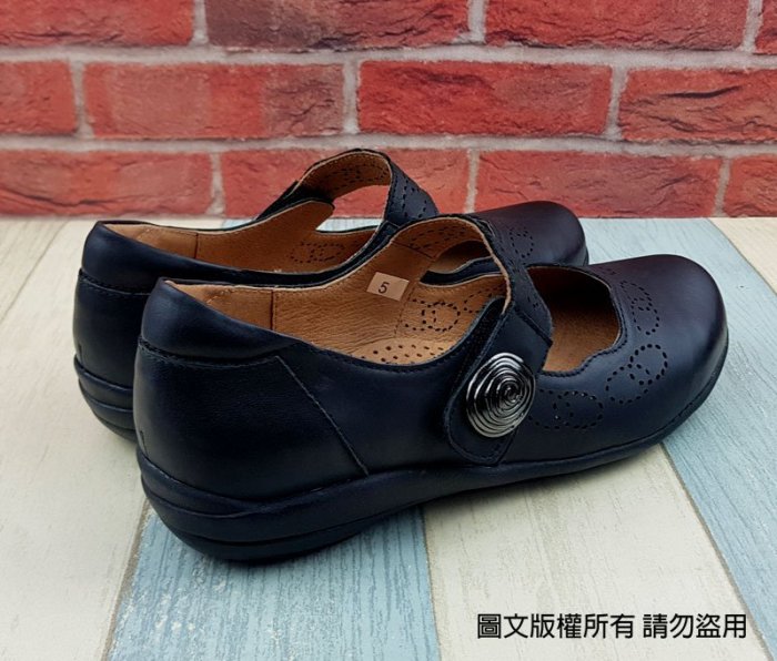 【琪琪的店】dispon DOS 地之柏 淑女鞋 真皮 高質感 貴氣 輕量 休閒鞋 娃娃鞋 黑色 台灣製 825421