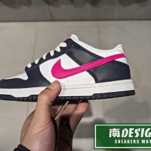 南🔥2024 3月 NIKE Dunk Low GS 籃球鞋 滑板 皮革 女款 大童 白黑桃 FB9109-401