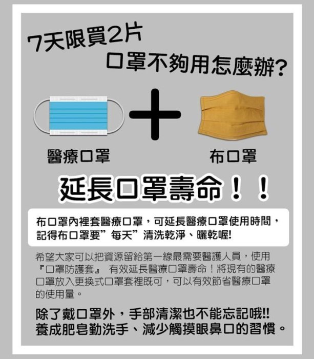 台灣製造 精梳棉 可替換型口罩套 布口罩 防塵口罩 防護口罩