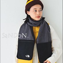SaNDoN x『THE NORTH FACE』拉鍊收納口袋功能性可愛撞色圍巾 231109