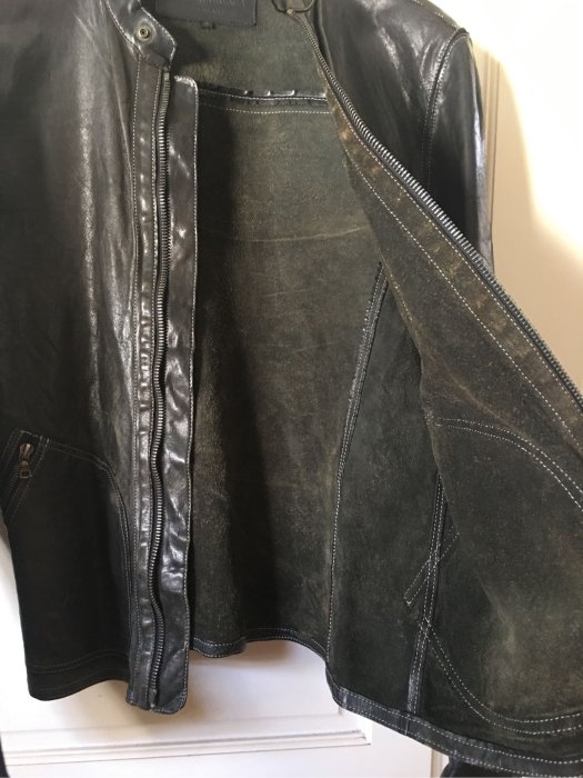 Isamu Katayama Backlash 仿舊牛皮外套 size-2 非Julius Rick Owens Boris Viridi Belstaff