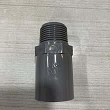 DIY水電材料 PVC1止閥接頭/1吋塑膠止閥接/1吋(28mm)塑膠管-馬達法蘭口用