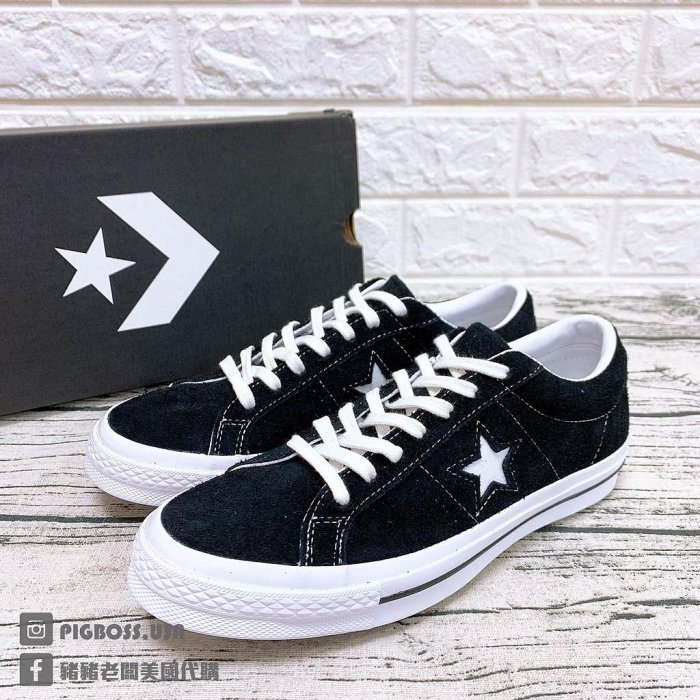 【換糖鋪子】【豬豬老闆】CONVERSE ONE STAR OX 1970 黑白 休閒 運動鞋 男女鞋 158369C