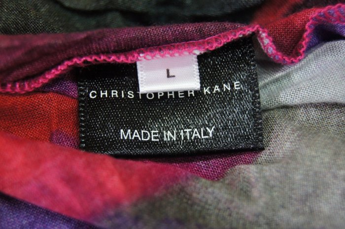 CHRISTOPHER KANE 桃紅色大紅花塗鴉T恤   原價23500     單一價   4900