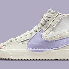 南◇2022 2月 NIKE BLAZER MID 77 JUMBO 復古大勾勾 高筒 休閒鞋 白紫DO8909-167