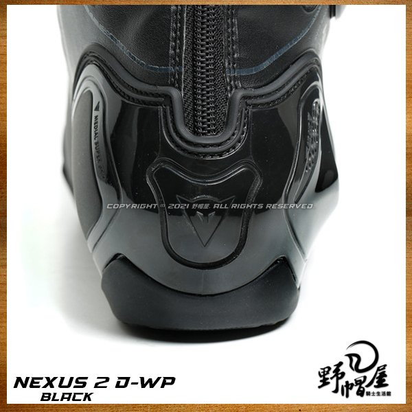 《野帽屋》義大利 DAINESE NEXUS 2 D-WP BOOTS 2021新款 賽車靴 競技 新改款。黑