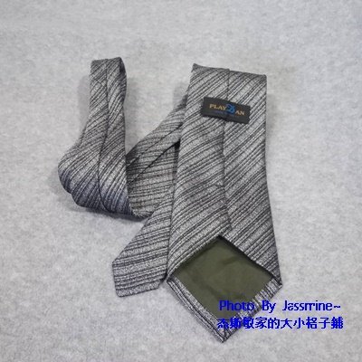 專業形象沉穩氣質 灰底斜紋 PLAYDAN 來自東京 日製紳士領帶