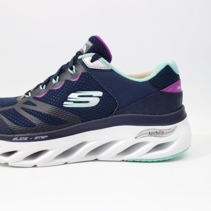 SKECHERS ARCH FIT GLIDE-STEP 慢跑鞋 固特異底 健走鞋 女款 149386NVPR