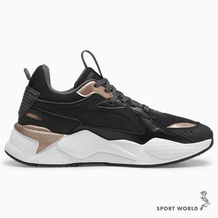 Puma 休閒鞋 女鞋 增高 拼接 RS-X Glam 黑【運動世界】39639302