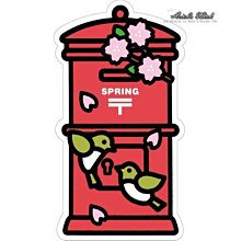 Ariel's Wish-2015日本郵局郵便局春季限量發售款-繽紛櫻花季愛心花瓣情人節愛情鳥幸福青鳥郵筒明信片禮物卡片