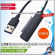 USB3.0 易驅線 快捷線 SATA to USB 單頭轉接線 燈號顯示 線長0.5米 UASP Win10