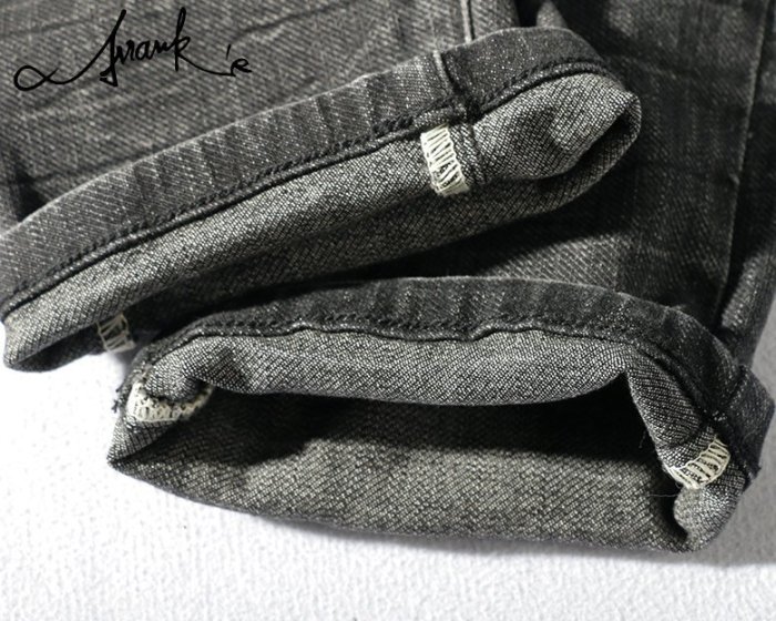 FRANK'S歐美特進-RIFF ROCK 高彈性 重磅 復古 美式 上寬下窄 小直筒 厚實 刷舊 水洗 耐磨 牛仔褲