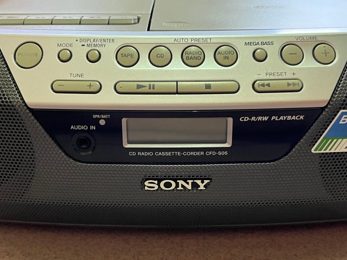 缺貨 手提音響 CD播放器 卡帶 廣播 新力 索尼 SONY CFD-S05