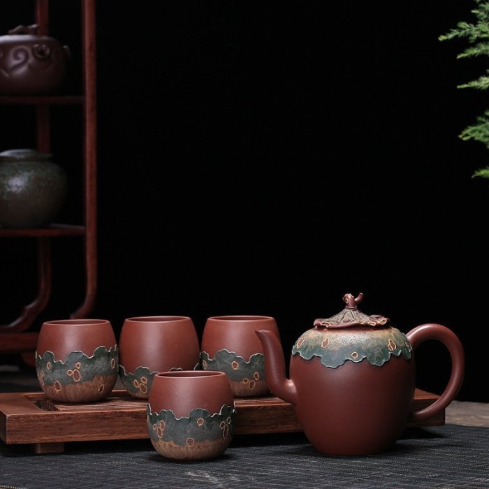 【熱賣精選】紫砂茶具套裝宜興功夫茶具家用簡約功夫茶杯泡茶器喝茶壺茶道茶壺