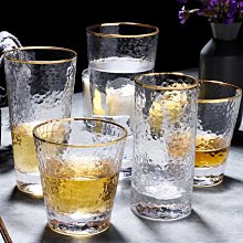 ＳＥＹＥＳ　zakka北歐居家開店日式工藝水波紋金邊玻璃杯 (5入一組)