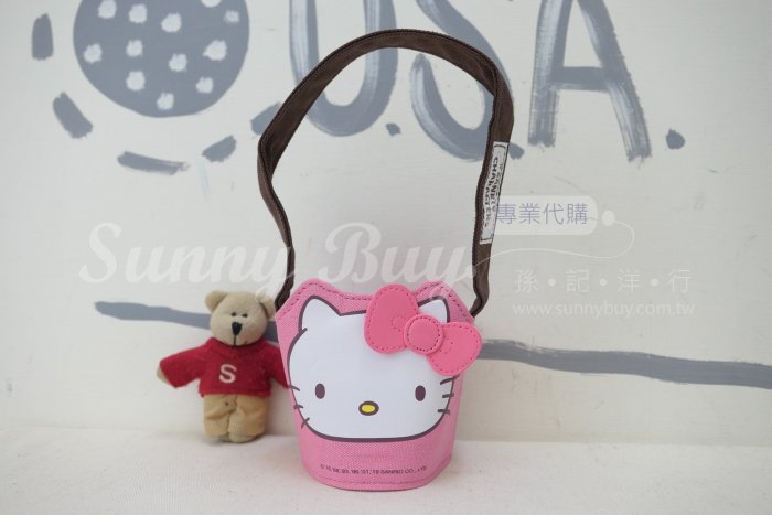 【Sunny Buy】◎現貨◎ 昇恆昌 Hello Kitty 貓臉環保杯套 魔鬼氈可調 三麗鷗授權