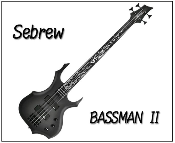 【奇歌】Sebrew Bassman II 鈦金磨砂黑，高質量電貝斯，送專用30W專業音箱(可插mp3)+厚棉琴袋+全配