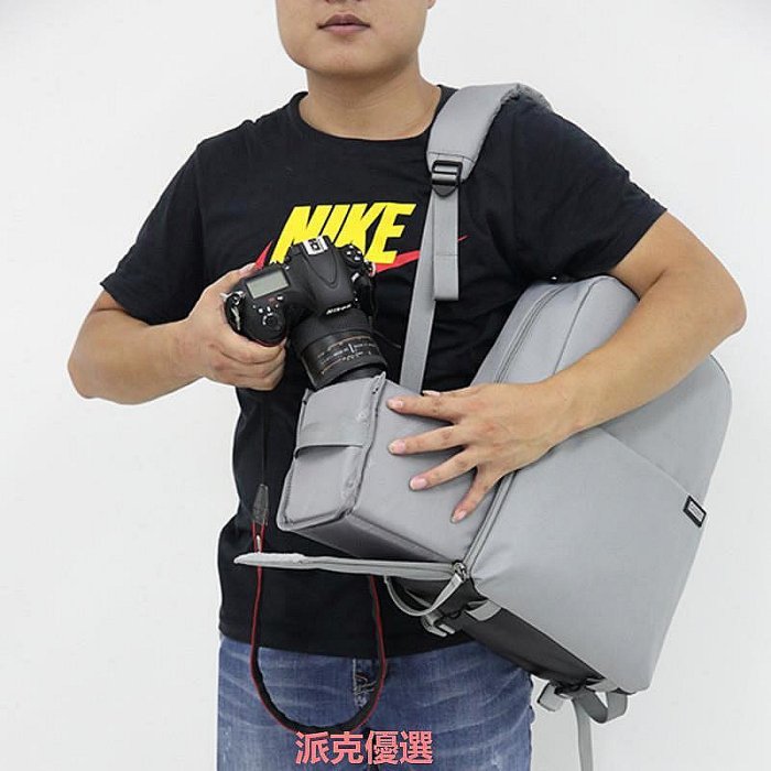 【現貨精選】新款單反攝影雙肩包雙層15.6寸電腦包背包USB多功能數碼相機包佳能60D70D200D尼康D610D750D720