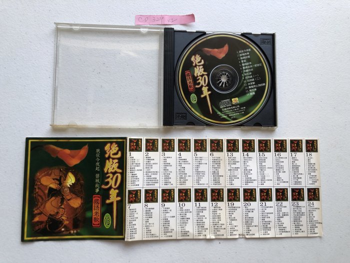 【二手尋寶屋】未測試 -CD329 絕版30年 就從今夜起 碧城故事 國語老歌 無ifpi