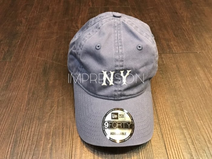 【IMPRESSION】New Era 9Forty NY Cap 老帽 棒球帽 藍 白 刺繡 洋基 紐約