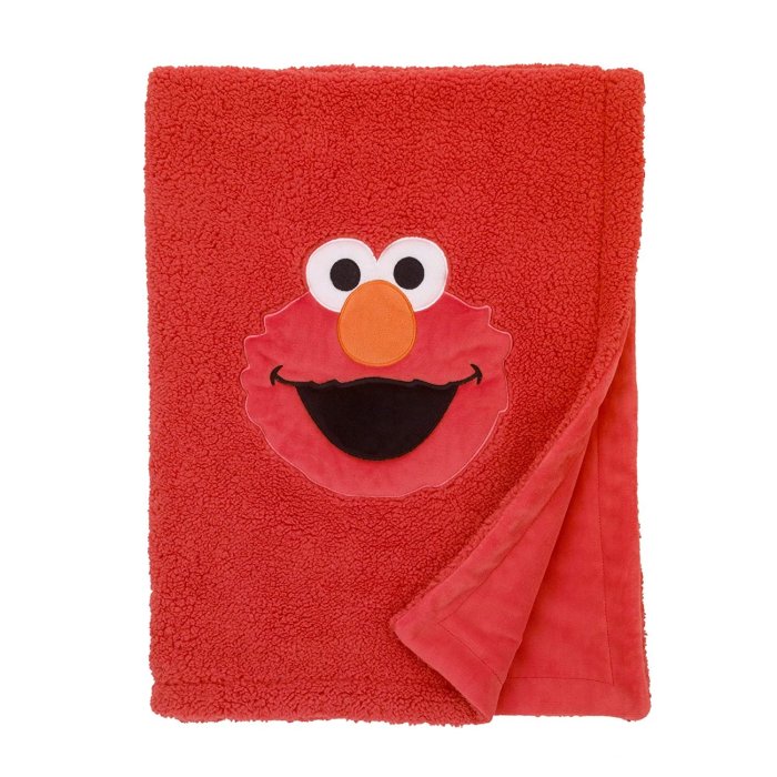 預購 美國嬰幼兒 Sesame Street Elmo 寶寶小毛毯 推車毯 外出毯 刷毛 柔軟 冷氣毯 生日禮
