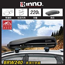 【大山野營】INNO BRW240 車頂行李箱 220L 車頂箱 行李箱 旅行箱 漢堡