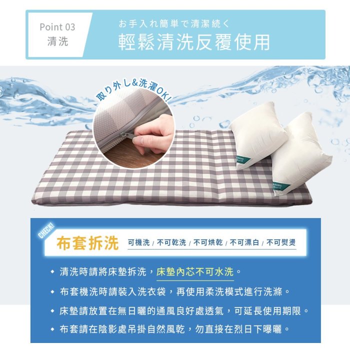宅配免運 台灣製 3D超輕量空氣對流 三折釋壓涼墊 單人90x180cm；四季通用 床墊/地墊/和室墊/客廳墊