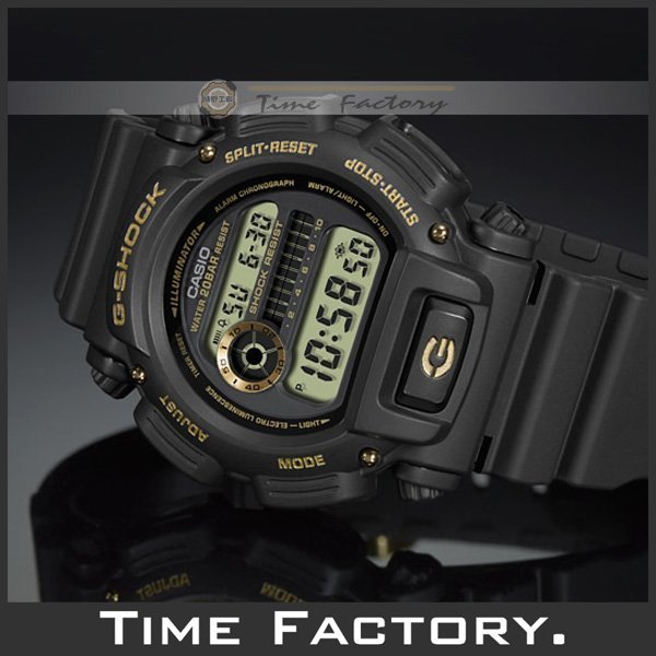 【時間工廠】CASIO G-SHOCK 黑x金 經典款 DW-9052GBX-1A9 (9052)