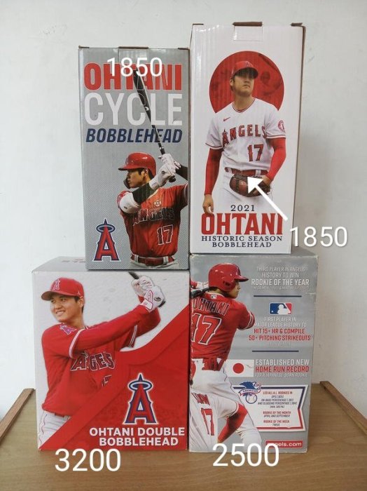 洛杉磯天使 shohei ohtani 大谷翔平 紀念公仔