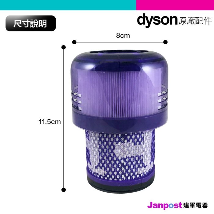 [建軍電器] Dyson 戴森 Digital Slim SV18全新原廠 HEPA 後置濾網 濾網 濾芯 filter