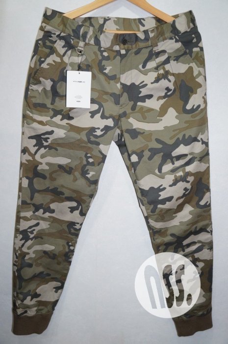 特價「NSS』SOPH SOPHNET 15 CAMOUFLAGE RIB 2 TUCK PANT 迷彩 縮口褲 M