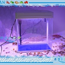 【魚店亂亂賣】水族先生JAD小彎角上部過濾ㄇ型LED玻璃套缸MS-420M白色(可調光)Mr.Aqua