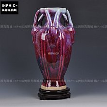 INPHIC-景德鎮陶瓷花瓶仿古 三羊尊開泰 家居客廳裝飾品工藝品擺件_S2540C