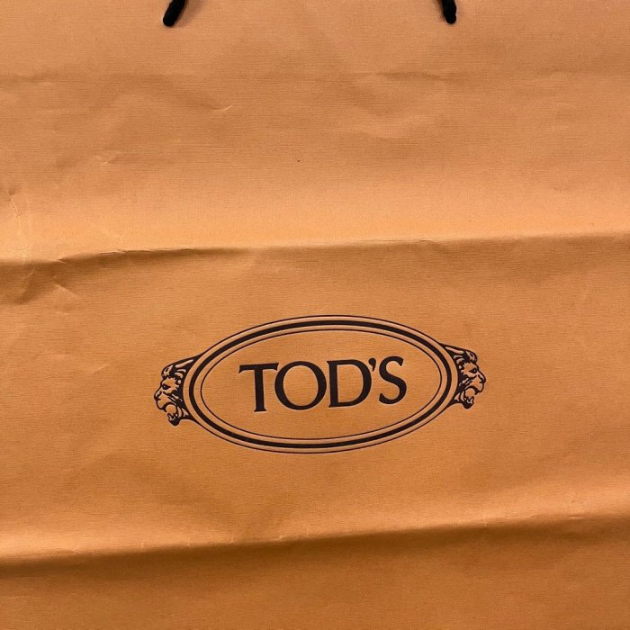 Tod’s 包包 品牌經典橘色 購物袋 提袋 紙袋（大）